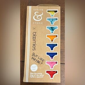 Stripe‎ & Stare Bloomies days of week panties 8 pack